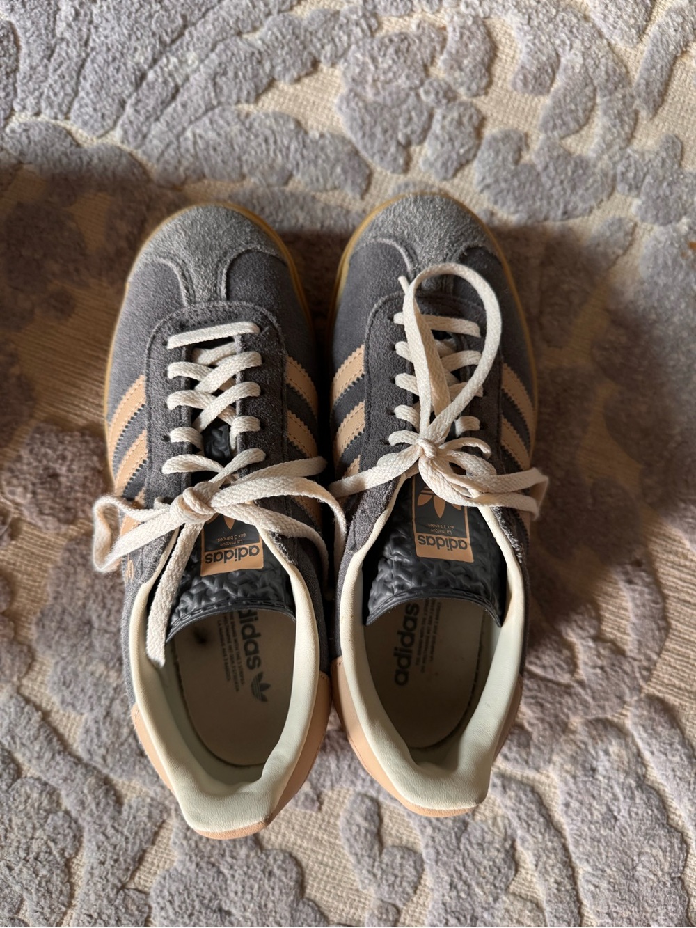 adidas Blue/Nude platform Sneakers